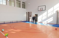 Azerbaijani president reviews secondary school No. 46 in Baku after major overhaul