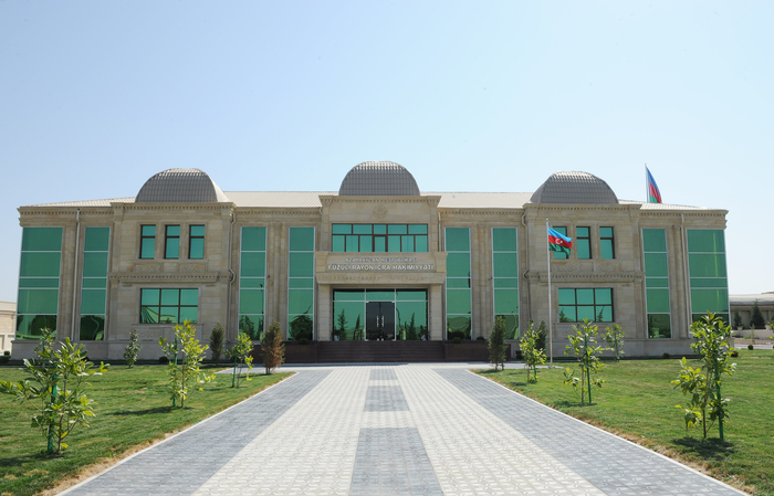 Azerbaijani president reviews new office building of Fuzuli region Executive Authority