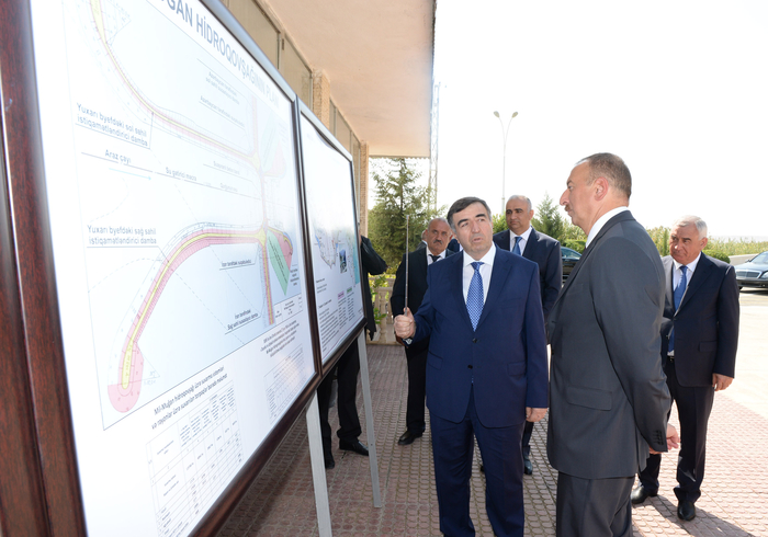 Президент Ильхам Алиев ознакомился с деятельностью Миль-Муганского гидроузла (ФОТО)