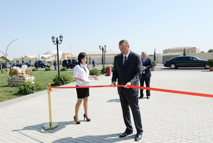 Ilham Aliyev attends opening of museum of history and local lore in Fizuli