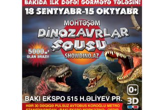 Впервые в Азербайджане – "Шоу динозавров"!