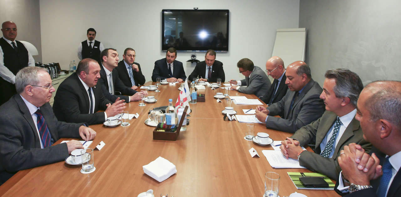 EBRD President Chakrabarti meets Georgian President Margvelashvili in London (PHOTO)