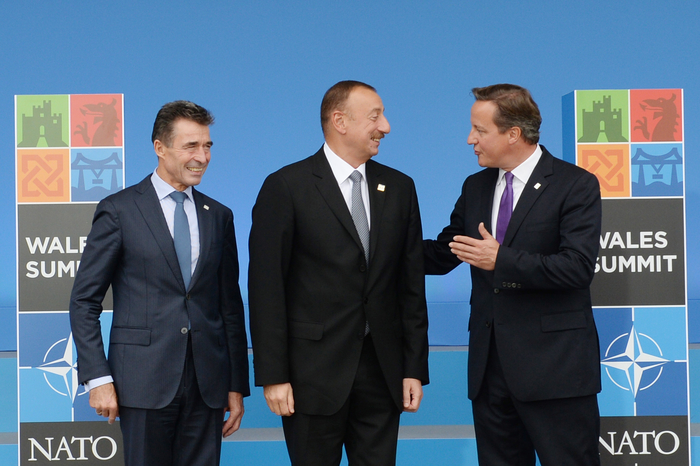 President Ilham Aliyev is attending NATO summit in Wales (PHOTO)