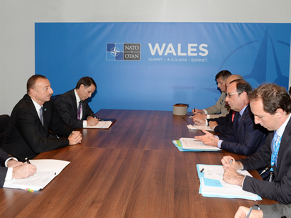 Ilham Aliyev met with French President Francois Hollande