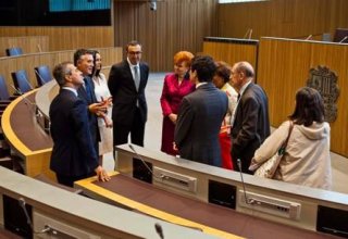 Делегация Международного центра Низами Гянджеви провела встречи в парламенте Андорры (ФОТО)