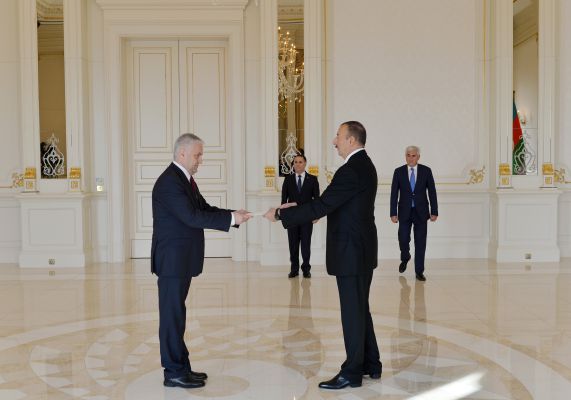 Azerbaijani president receives newly-appointed Lithuanian ambassador’s credentials