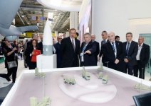President Ilham Aliyev visits first Azerbaijan international defense industry exhibition