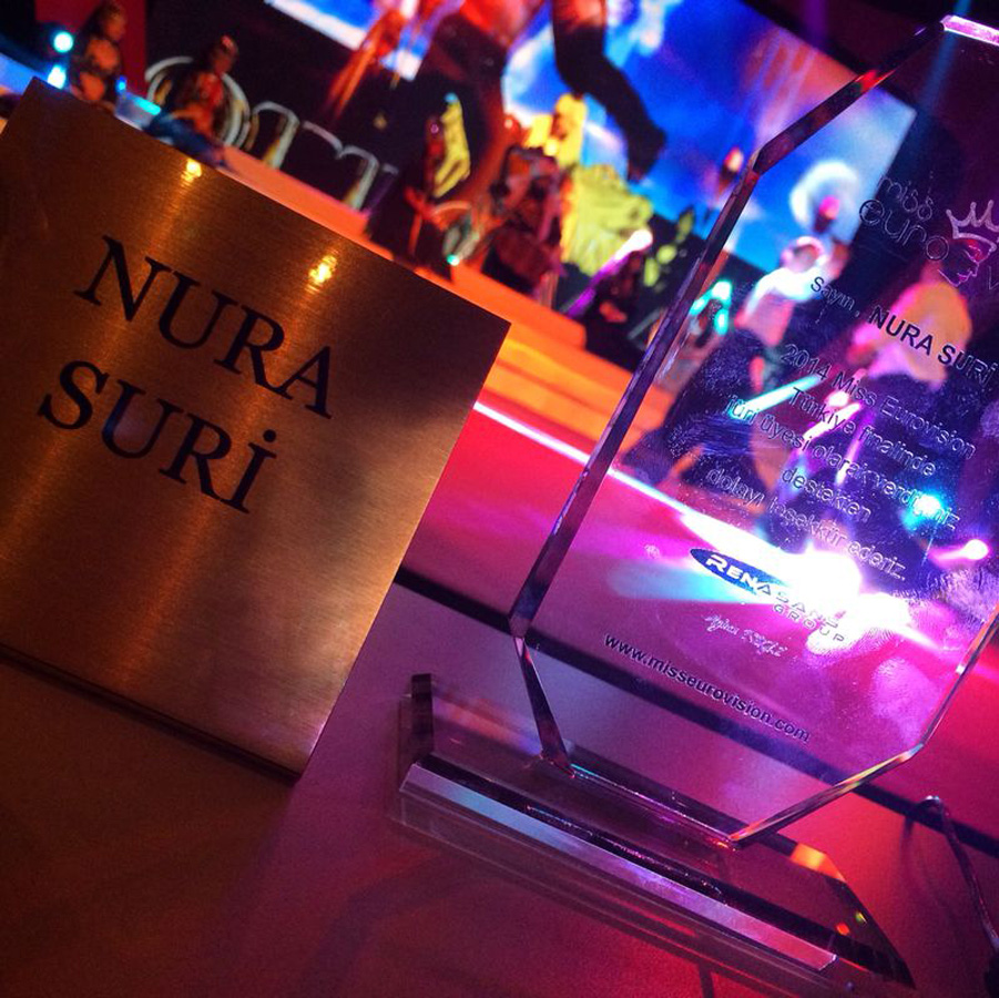 Нура Сури приняла участие в церемонии награждения "Miss Eurovision Türkiye 2014" (ФОТО)