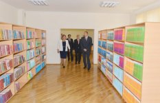 President Ilham Aliyev attended the opening of a new building of school No. 182 in Baku