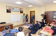 Первая леди Азербайджана приняла участие в открытии школы-интерната в поселке Тюркан (ФОТО)