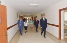Azerbaijani president, his spouse attend opening of new building of school in Baku - Gallery Thumbnail