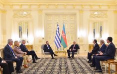Президент Азербайджана встретился с премьер-министром Греции (ФОТО)
