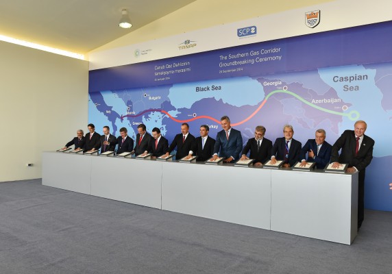 Президент Азербайджана принял участие в церемонии закладки "Южного газового коридора" (ФОТО) - Gallery Image