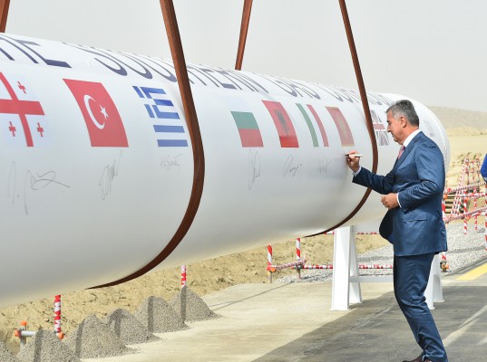 Aliyev attends Southern Gas Corridor groundbreaking ceremony (PHOTO)