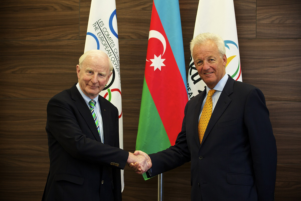 Baku 2015 European Games hosts European Olympic Committees president