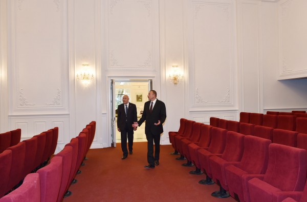 President Aliyev observes Ismayilli District Culture Palace after overhaul (PHOTO)