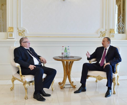 Президент Ильхам Алиев принял председателя Либерал-демократической партии России Владимира Жириновского