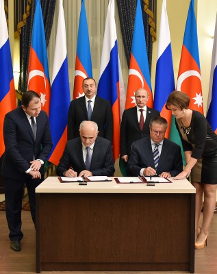 The Azerbaijani and Russian governments signed a document in Astrakhan