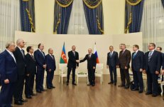 В Астрахани состоялась встреча между президентами Азербайджана и России (ФОТО)