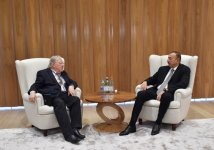 Prezident İlham Əliyev Latviya, Litva və Xorvatiyanın sabiq prezidentlərini qəbul edib (FOTO)
