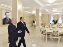 President Ilham Aliyev attended the opening of the Heydar Aliyev Center in Khirdalan