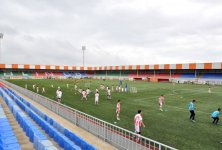 Президент Азербайджана принял участие в открытии стадиона в поселке Масазыр (ФОТО)