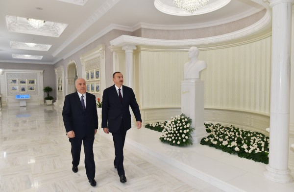 President Ilham Aliyev attended the opening of the Heydar Aliyev Center in Khirdalan