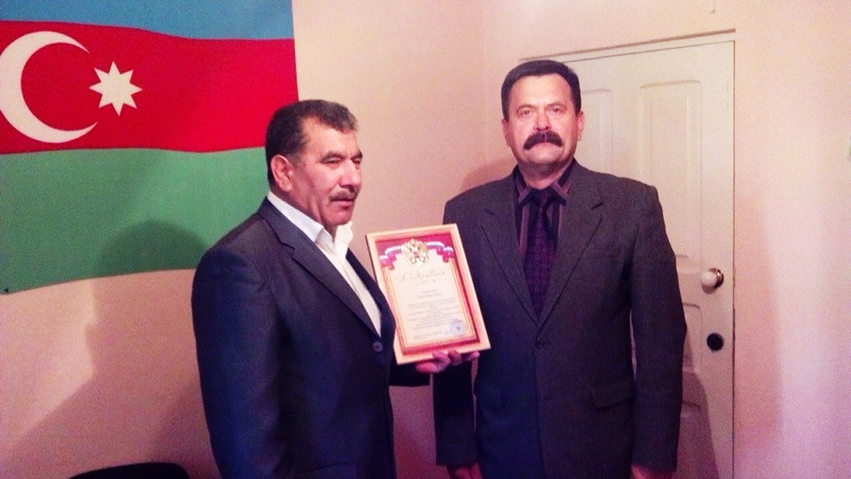 Азербайджанцы Коми награждены почетным дипломом за гуманитарную деятельность (ФОТО)