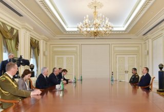 Azerbaijani president receives Lithuania’s National Defence Minister