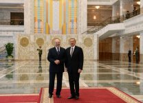 Azərbaycan Prezidenti İlham Əliyev Minskdə MDB Dövlət Başçıları Şurasının iclasında iştirak edib (FOTO)
