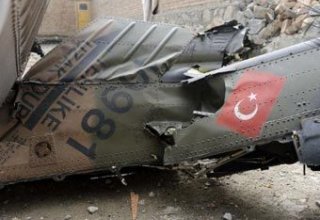 Military helicopter crashes in Turkey, leaves 4 dead