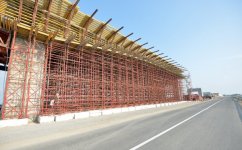 Президент Азербайджана ознакомился с ходом строительства нового моста на остров Пираллахи  (ФОТО)