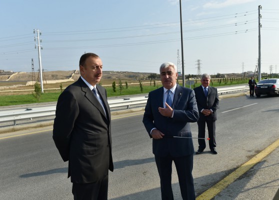Prezident İlham Əliyev yeni yaradılan Pirallahı rayonuna gəlib (FOTO)