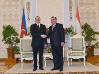 Состоялась встреча один на один Президентов Азербайджана и Таджикистана (ФОТО)