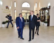 President Ilham Aliyev and his spouse attended the opening of a new bus station in Dashkasan (PHOTO)