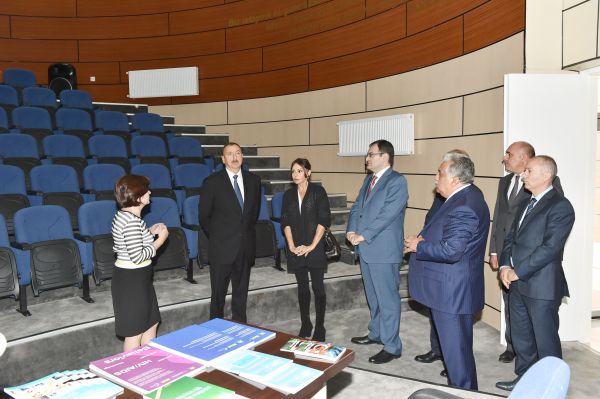 President Ilham Aliyev attended the opening of a Youth Training and ...