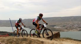 Bakı-2015 İlk Avropa Oyunlarının proqramına daxil olan dağ velosipedi növü üzrə sınaq yarışı keçirilib (FOTO)