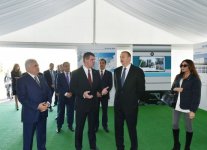 Azerbaijani president attends foundation laying ceremony of Stadler Ganja Carriage Factory