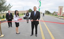 Goranboy-Yuxarı Ağcakənd avtomobil yolunun açılışı olub (FOTO)