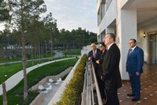 Президент Азербайджана и его супруга Мехрибан Алиева приняли участие в открытии гостиничного комплекса «Karabakh SPA & Resort» в Нафталане (ФОТО)