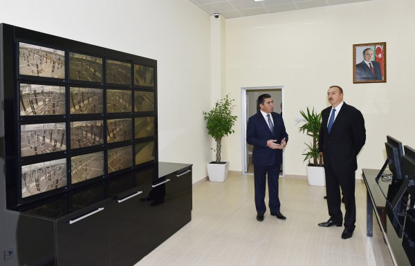 Президент Азербайджана и его супруга ознакомились с работами, проведенными в электрораспределительном пункте "Геранбой" (ФОТО)