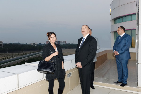 President Aliyev, first lady review conditions at new block of Naftalan Hotel by Rixos