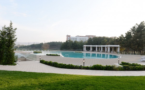 President Aliyev, first lady open “Qarabağ SPA & Resort” hotel complex in Naftalan (PHOTO)