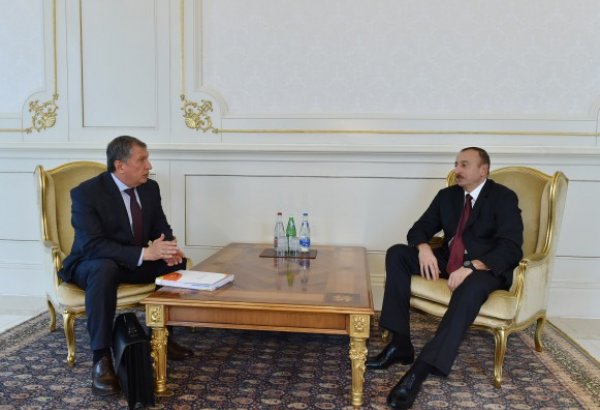 Президент Азербайджана принял главу компании "Роснефть"