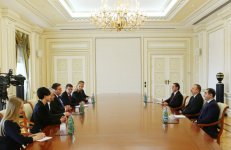 Президент Азербайджана принял делегацию под руководством главы МИД Литвы