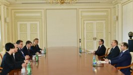 Prezident İlham Əliyev Litvanın xarici işlər nazirinin başçılıq etdiyi nümayəndə heyətini qəbul edib