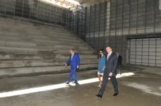 President Aliyev, his spouse review progress of construction at Skeet Shooting Complex