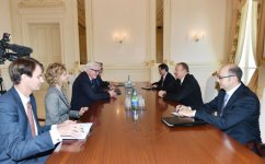 Azərbaycan Prezidenti İlham Əliyev Almaniyanın xarici işlər üzrə federal nazirini qəbul edib