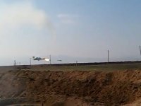 Ermənistan Hərbi Hava Qüvvələrinə məxsus Mi-24 tipli helikopter məhv edilərkən (FOTO)