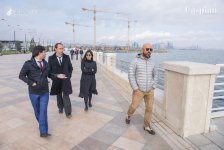 Севара Назархан выразила восхищение Площадью Государственного флага в Баку (ФОТО)